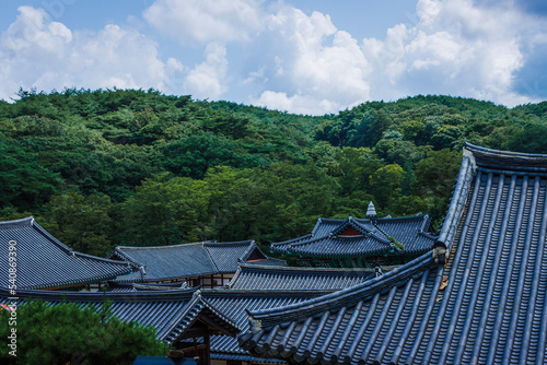 korean temple roof