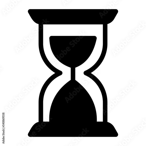 hourglass glyph icon