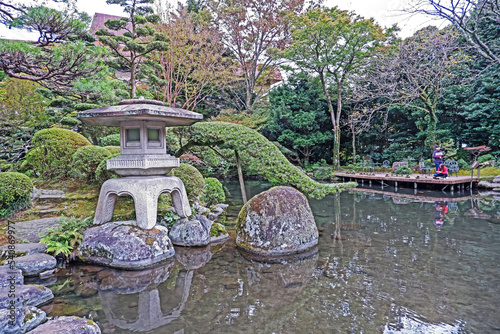 Decorative Japanese style garden