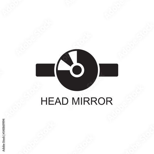 head mirror icon , medical icon