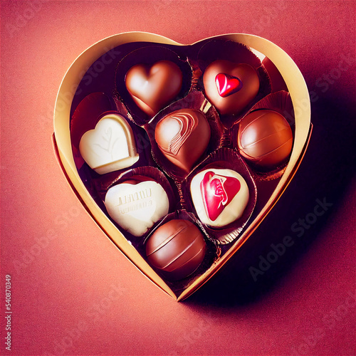 Heart shaped box of chocolates