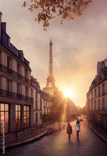 Sunrise in Paris