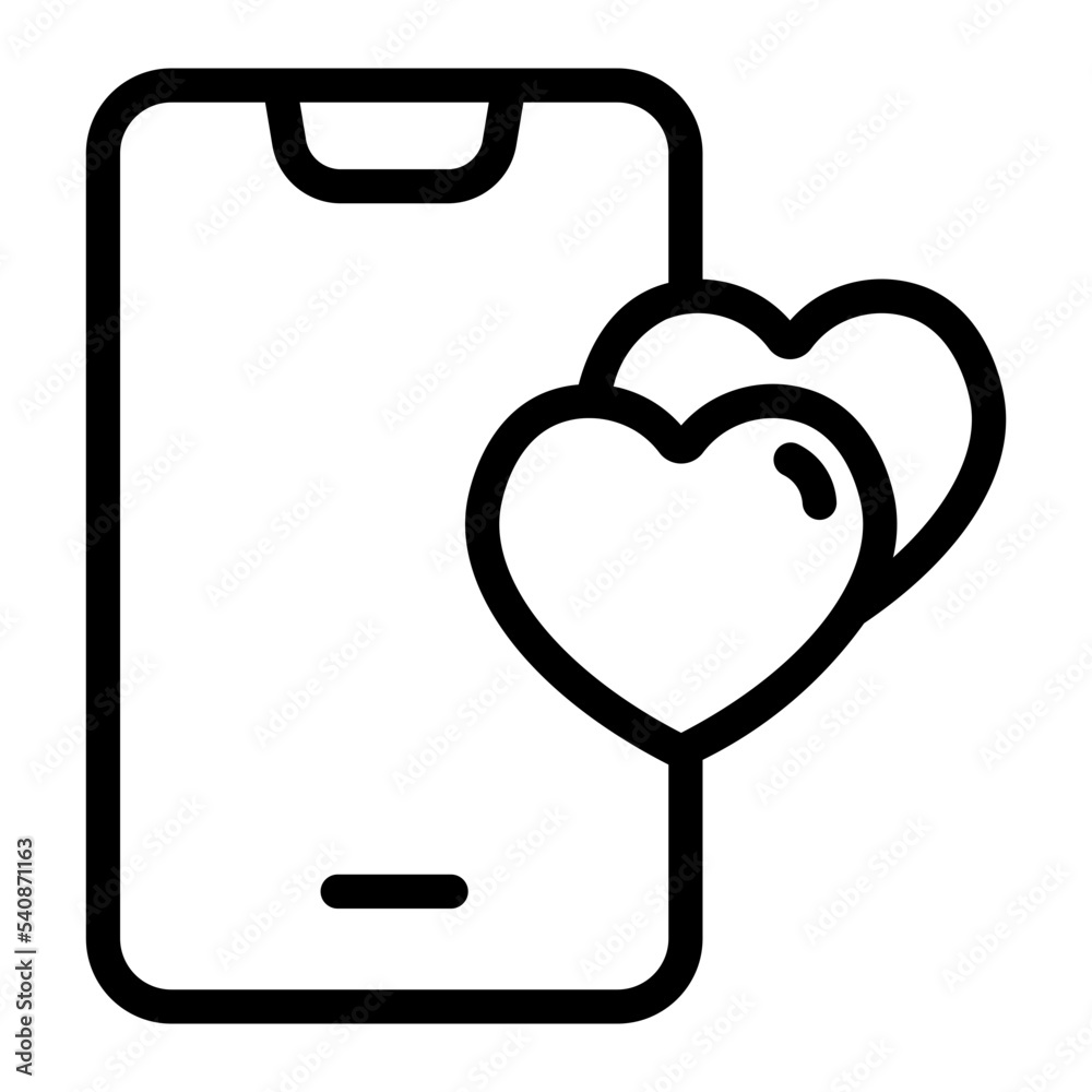 smarthphone line icon smarthphone line icon