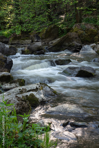 Wild river Doubrava in Czech Republic  Europe.