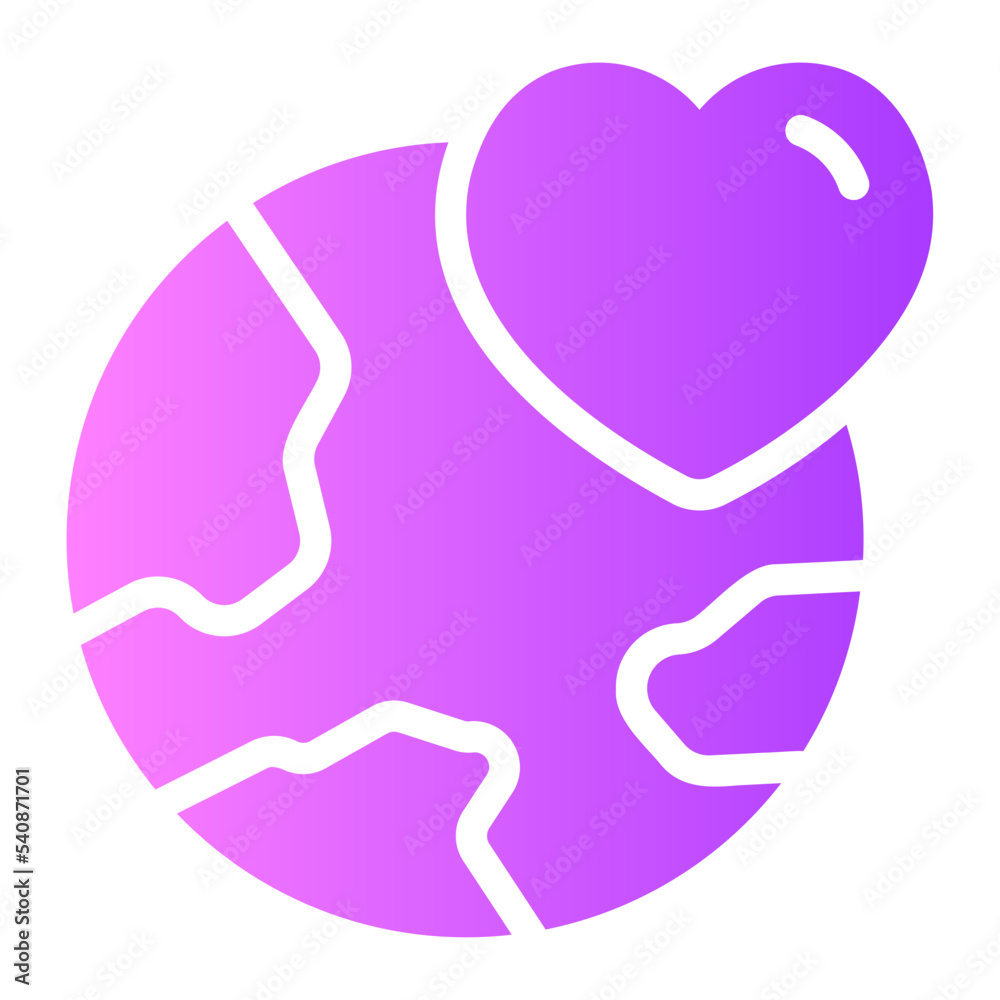 around the world gradient icon around the world gradient icon