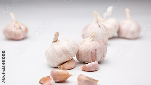 Garlic isolated on white background