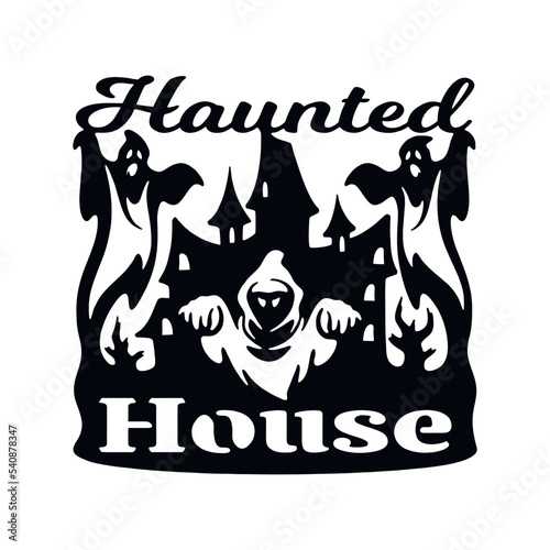 All Hallows Eve, Haunted House - Funny Halloween - Halloween Decor. Halloween Party