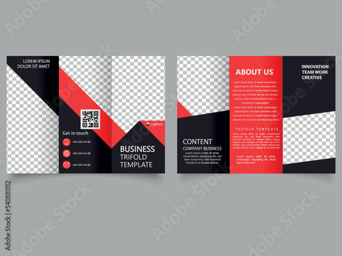 Creative Modern Corporate Tri-Fold Brochure. Business flyer design. Flyer for printing. Catalog .