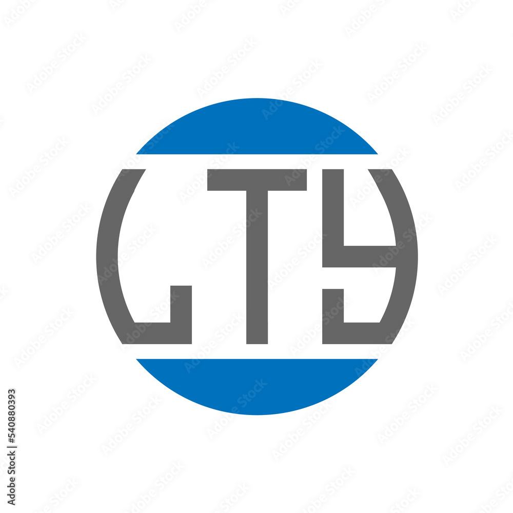 LTY letter logo design on white background. LTY creative initials circle logo concept. LTY letter design. LTY letter logo design on white background. LTY creative initials circle logo concept. LTY letter design.