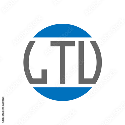LTV letter logo design on white background. LTV creative initials circle logo concept. LTV letter design.