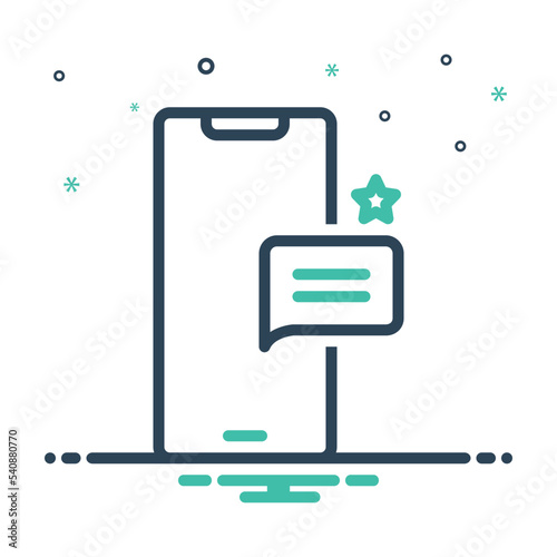 Mix icon for message