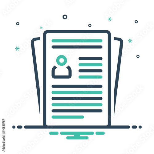 Mix icon for resume