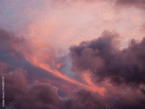 Blue cloudy sky background. Nature background for design purpose and sky swap.