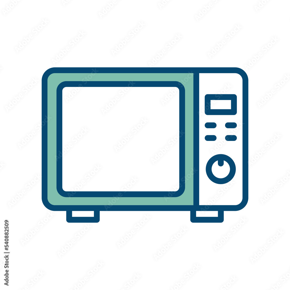 microwave icon vector design template in white background microwave icon vector design template in white background