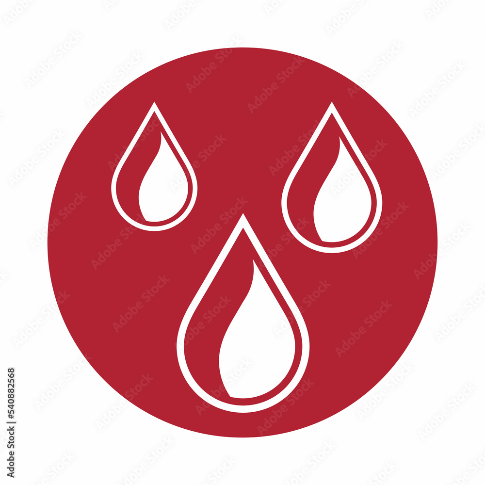 Water drop droplet raindrop icon illustration cut Water drop droplet raindrop icon illustration cut