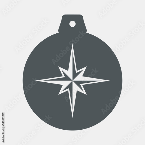 Tree ball toy decoration quality vector illustration cut