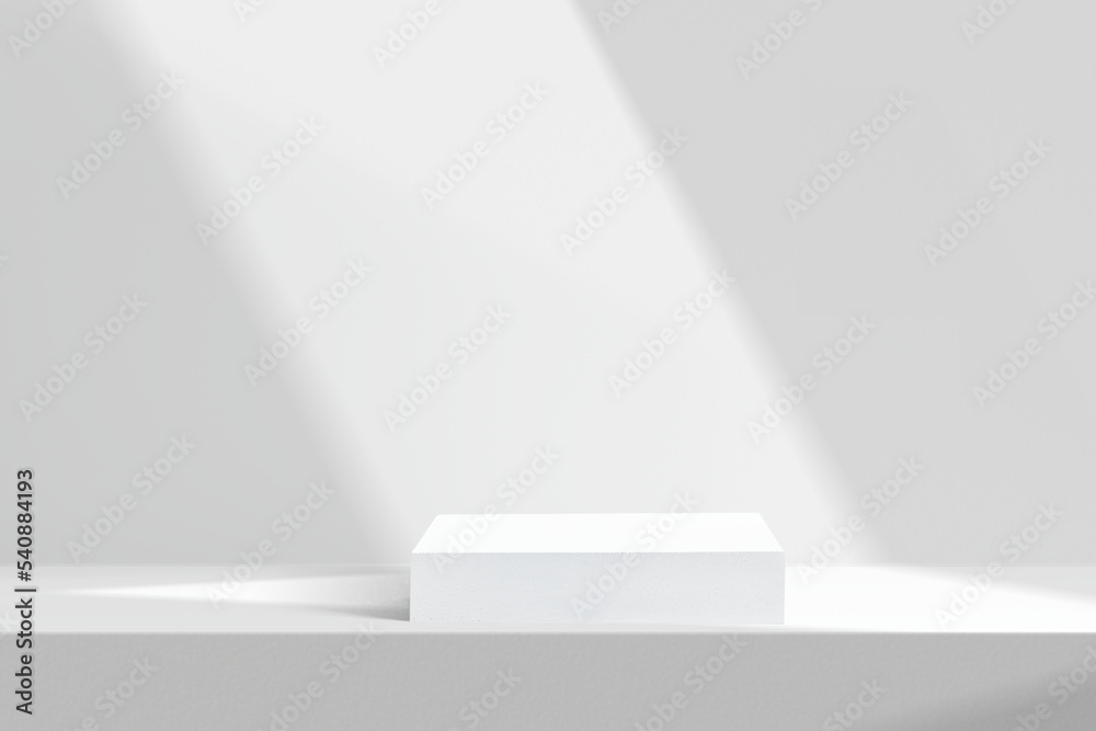 Obraz premium White background podium 3D
