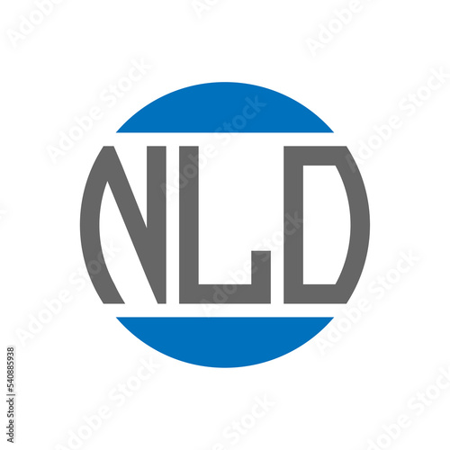 NLO letter logo design on white background. NLO creative initials circle logo concept. NLO letter design. photo