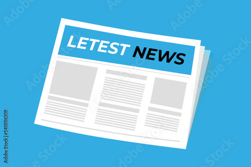 Latest headline news vector element