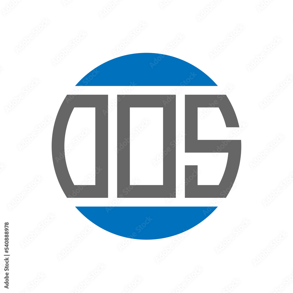 OOS letter logo design on white background. OOS creative initials circle logo concept. OOS letter design.