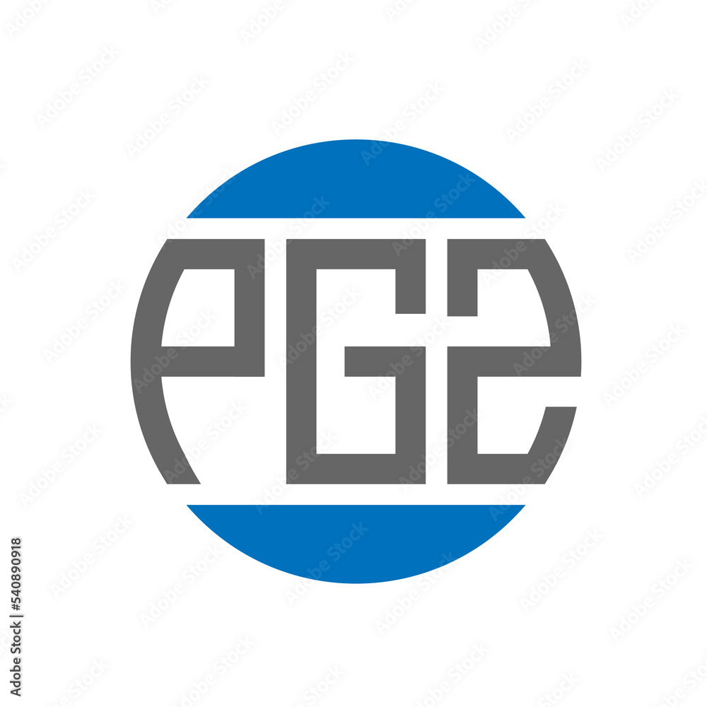 PGZ letter logo design on white background. PGZ creative initials circle logo concept. PGZ letter design. PGZ letter logo design on white background. PGZ creative initials circle logo concept. PGZ letter design.
