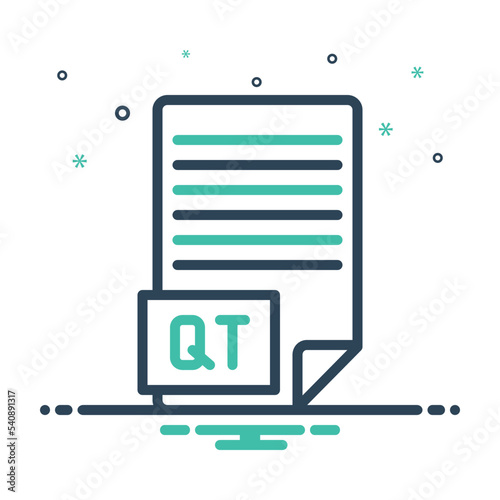 Mix icon for qt abbreviation