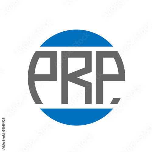 PRP letter logo design on white background. PRP creative initials circle logo concept. PRP letter design.