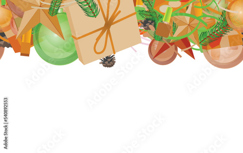 Background pattern abstract seamless design texture. Horizontal stripe. Border frame, transparent background. Theme is about parcel, cosmetics, birthday, irregular, tones, woven, merry, give
