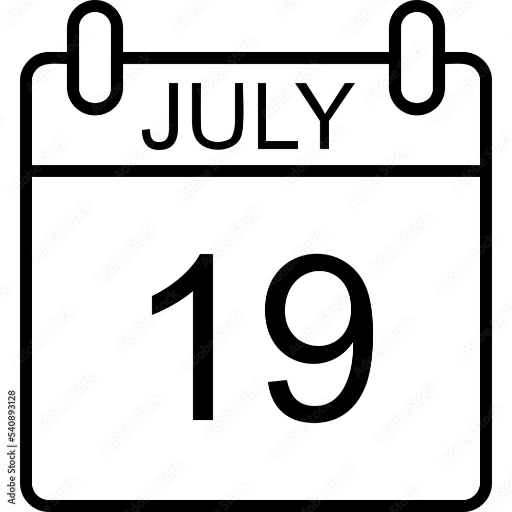 July Icon July Icon
