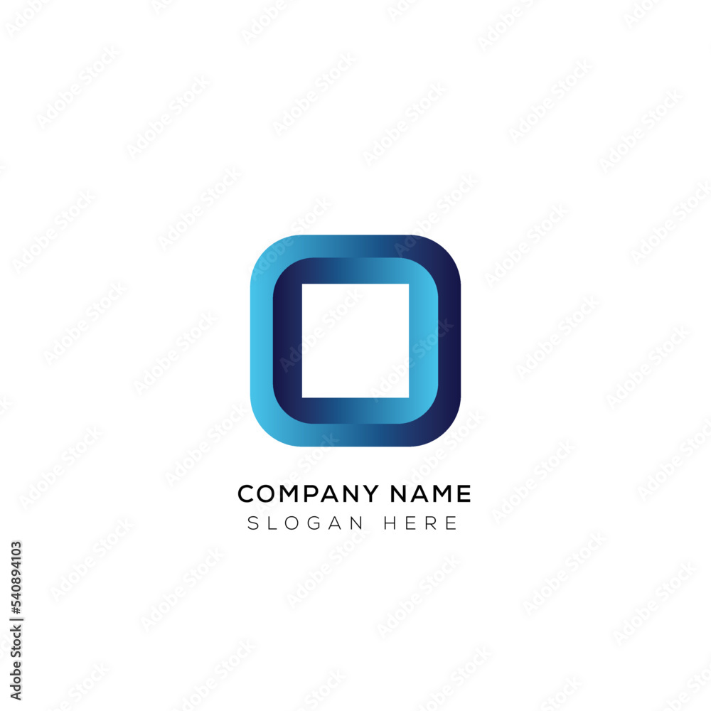 Minimal letter 3d O logo design with gradient Minimal letter 3d O logo design with gradient