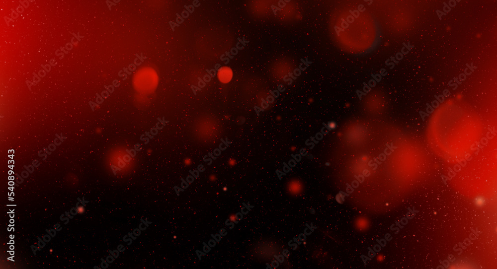 Red colorful starry sky, horizontal galaxy background