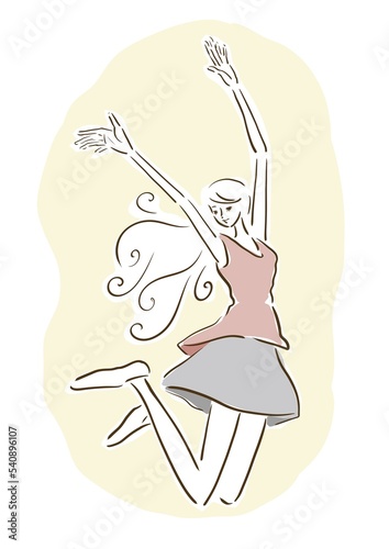 Women jumping for joy.