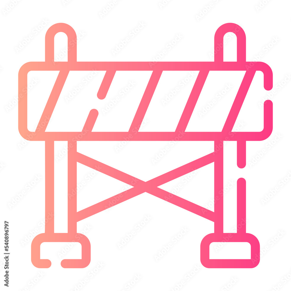 barrier gradient icon barrier gradient icon