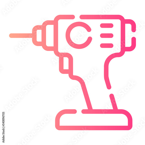 drill gradient icon