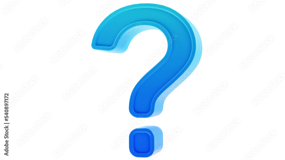 3D Question Mark Icon 3D Question Mark Icon
