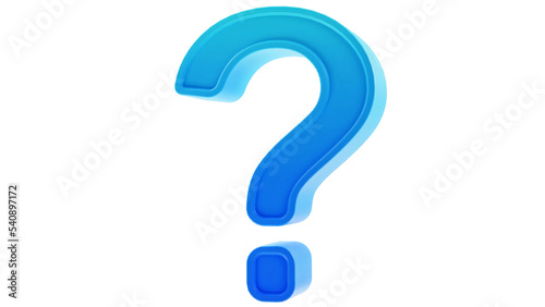 3D Question Mark Icon