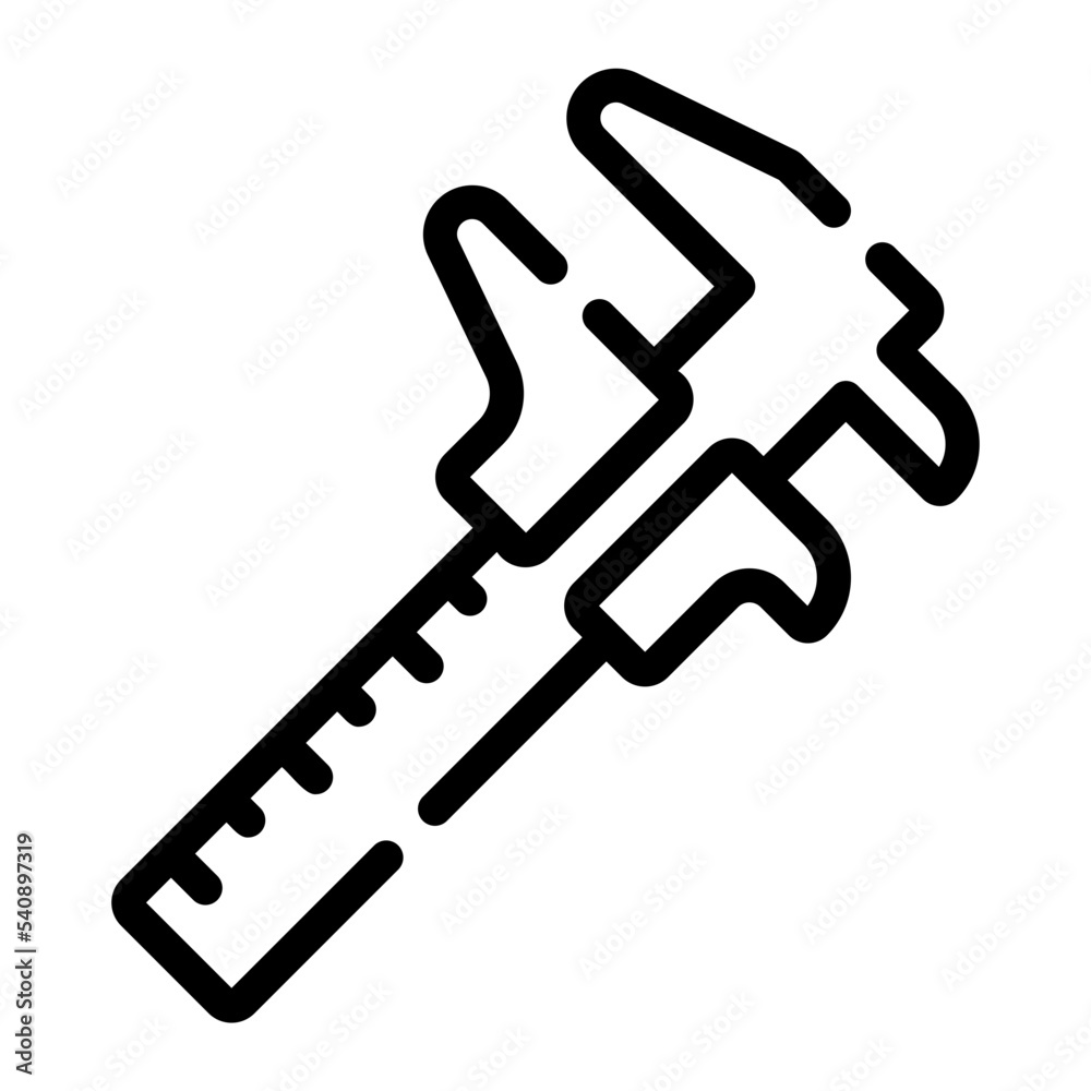 caliper line icon caliper line icon