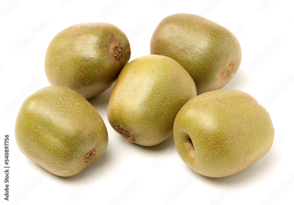 Red kiwi fruit, China, on white background Red kiwi fruit, China, on white background