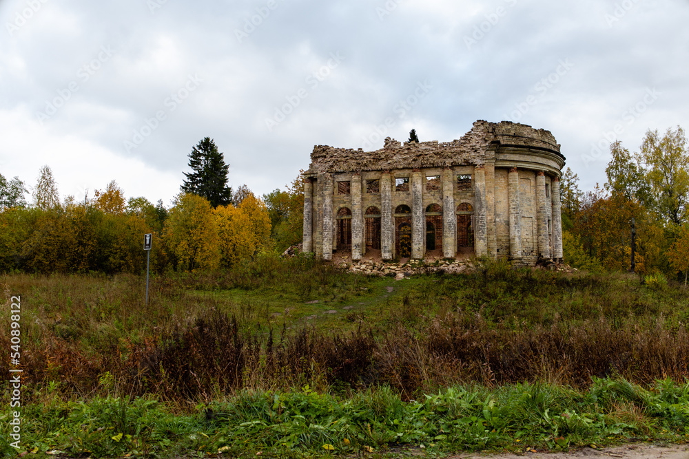 the destroyed church