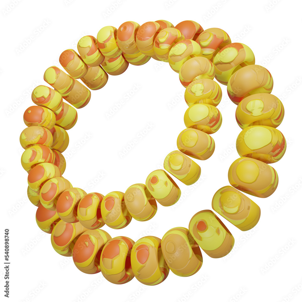 Obraz premium Abstract 3D Chain
