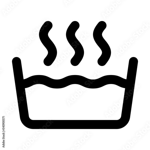Wash Basin Line Icon Vector