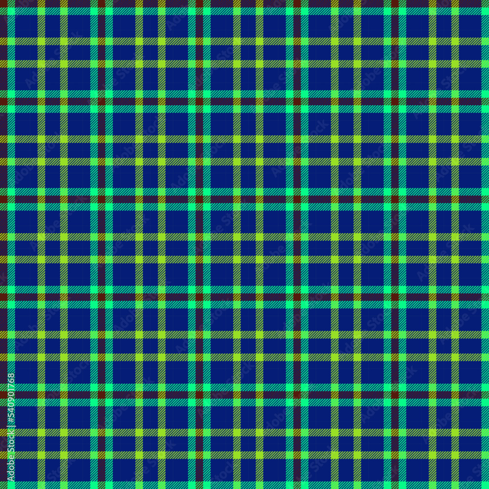 Fototapeta premium Decorative tartan plaid tiles pattern illustration