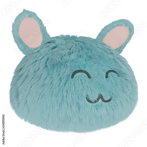 Fluffy Cute 3D Doll