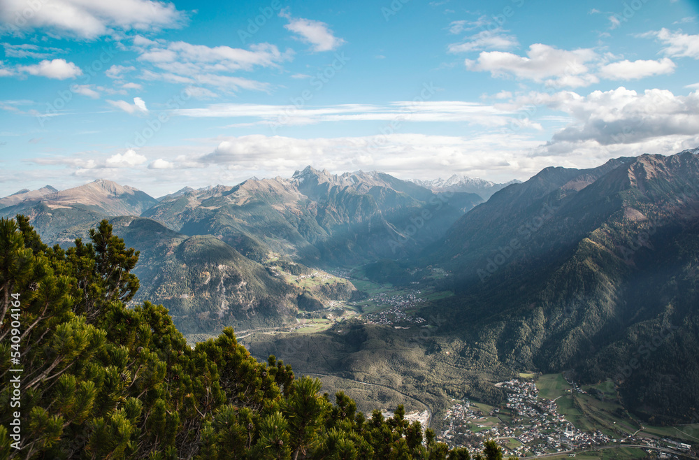 Fototapeta premium Panoramic View of Mountains in Tirol
