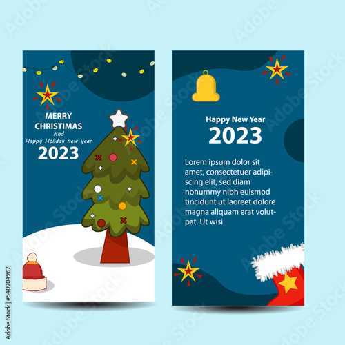 vector Christmas banner pack collection with illustration element for natal christimas day and happy new year greeting welcome holiday