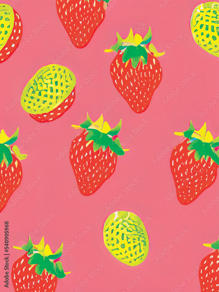 seamless pattern with strawberries seamless pattern with strawberries