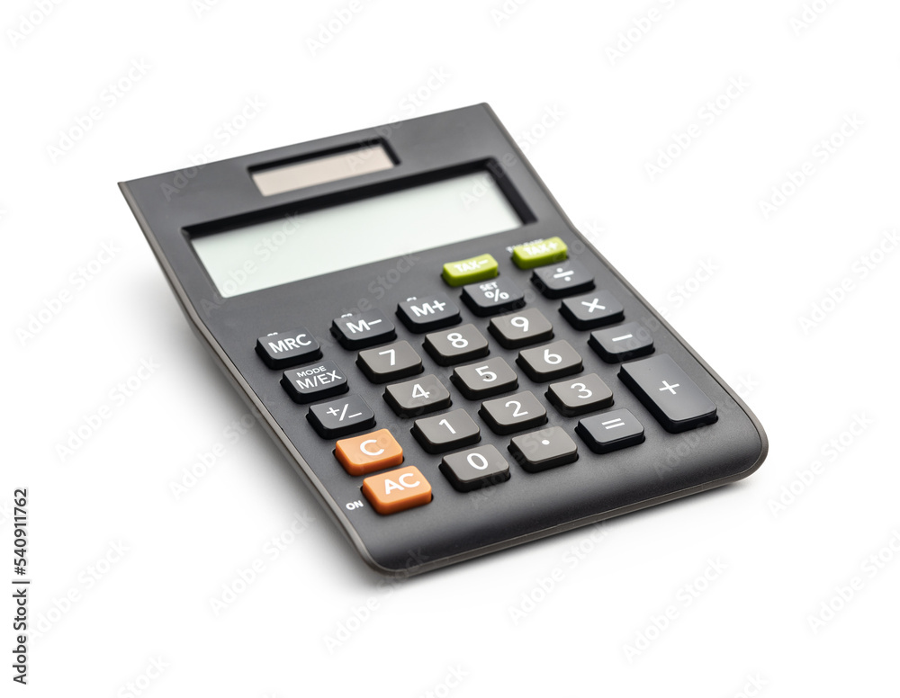 Basic calculator isolated on white background. Basic calculator isolated on white background.