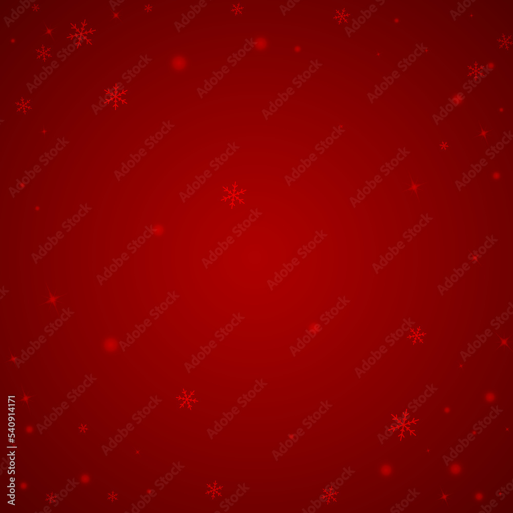 Falling snowflakes christmas background. Subtle