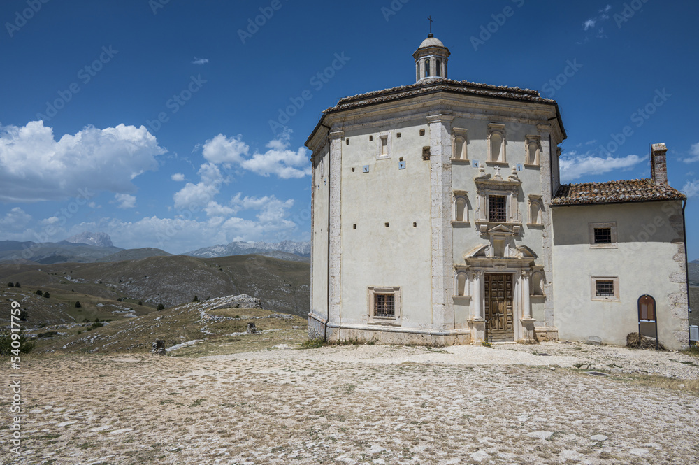 The church of Santa Maria della Pietà in Rocca Calascio