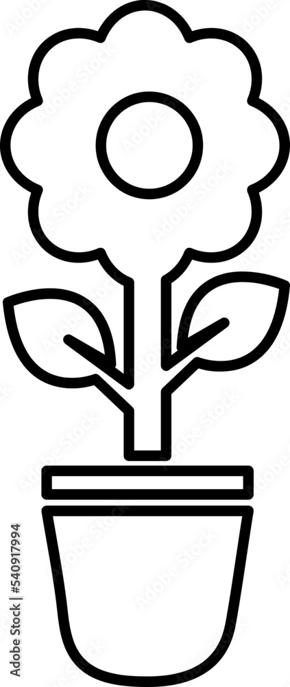 flower pot icon vector symbol template on white background..eps flower pot icon vector symbol template on white background..eps